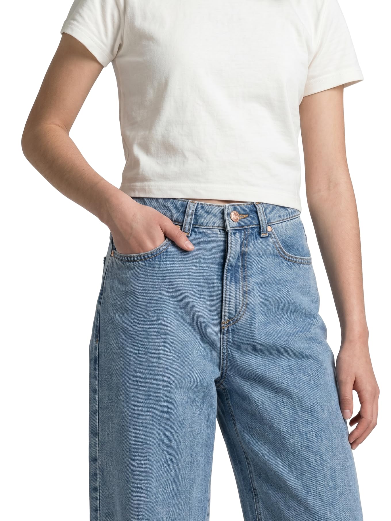 TOM TAILOR 1041068 - Dżinsy dziecięce Wide Leg Fit Dziewczynki