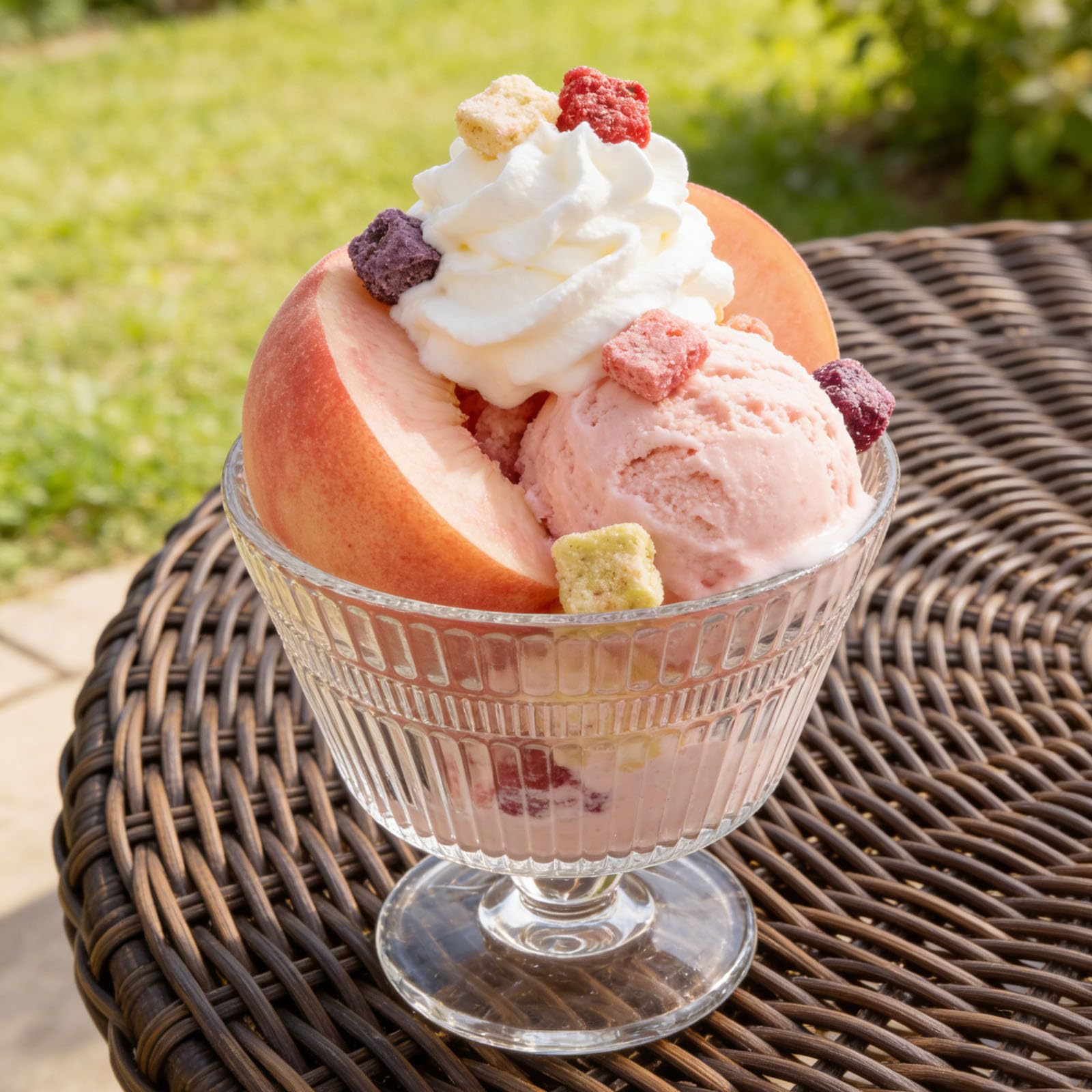 Set 4 Coppette da Gelato in Vetro 9oz Piedistallo, Resistente al Calore e Facili da Pulire, per Feste e Riunioni Informali