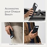 pitaka Coque Magnétique pour iPhone Air en Fibre Aramide de Qualité Aéronautique Housse Compatible avec Magsafe Étui Mince et Léger avec Protection Caméra et écran [Ultra-Mince] Noir/Gris - 8