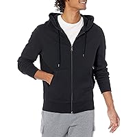 Amazon Essentials Felpa Leggera con Cappuccio in French Terry con Zip Integrale vestibilità Comoda Uomo
