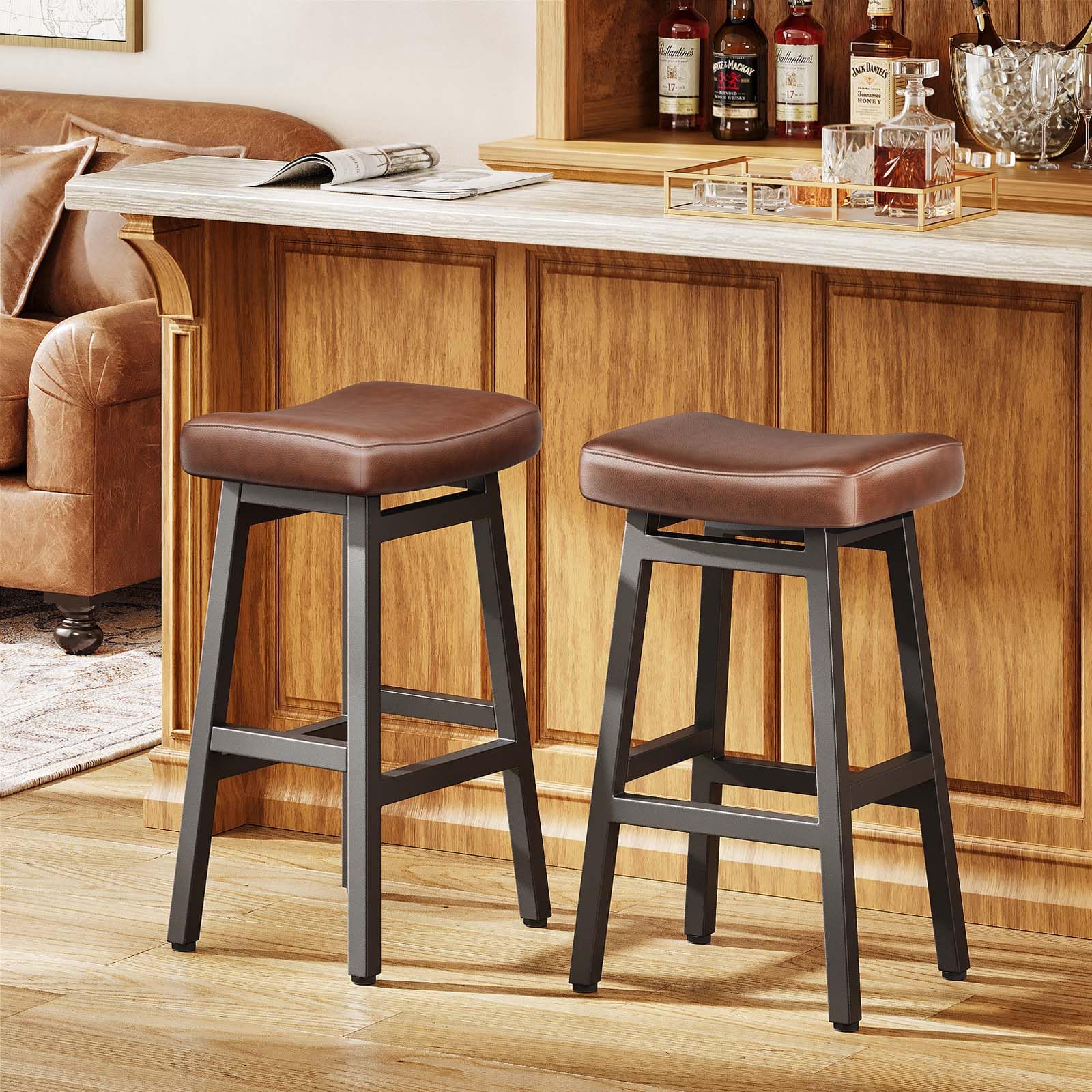 Raynesys 29 Inches Bar Stools Set of 2