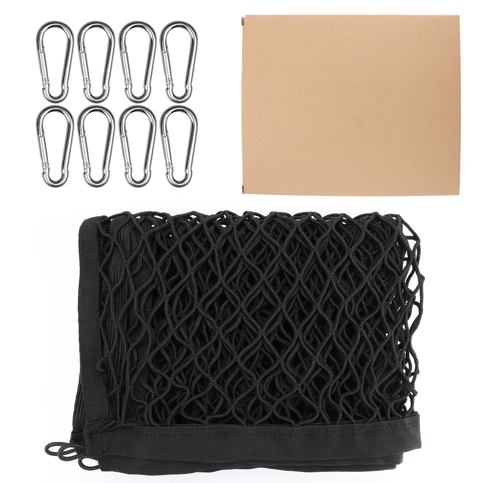 Rete elastica a doppio strato, organizer per pickup, adatta per carichi leggeri quotidiani di camion, fino a 2 elastici da 1,2 x 1,2 m fino a 1,2 x 1,8 m