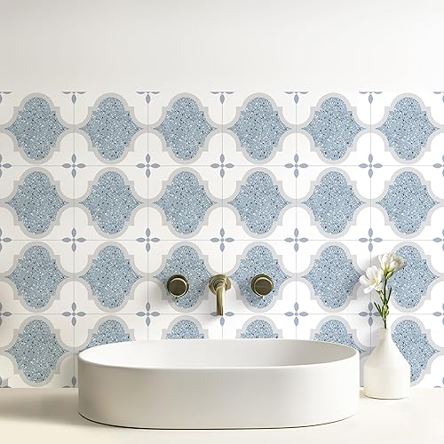 Miniatura 10 de SVNOOC Adhesivos para azulejos autoadhesivos de 6 x 6 pulgadas, adhesivos decorativos de pared para cocina, baño, azulejos, impermeables, extraíbles
