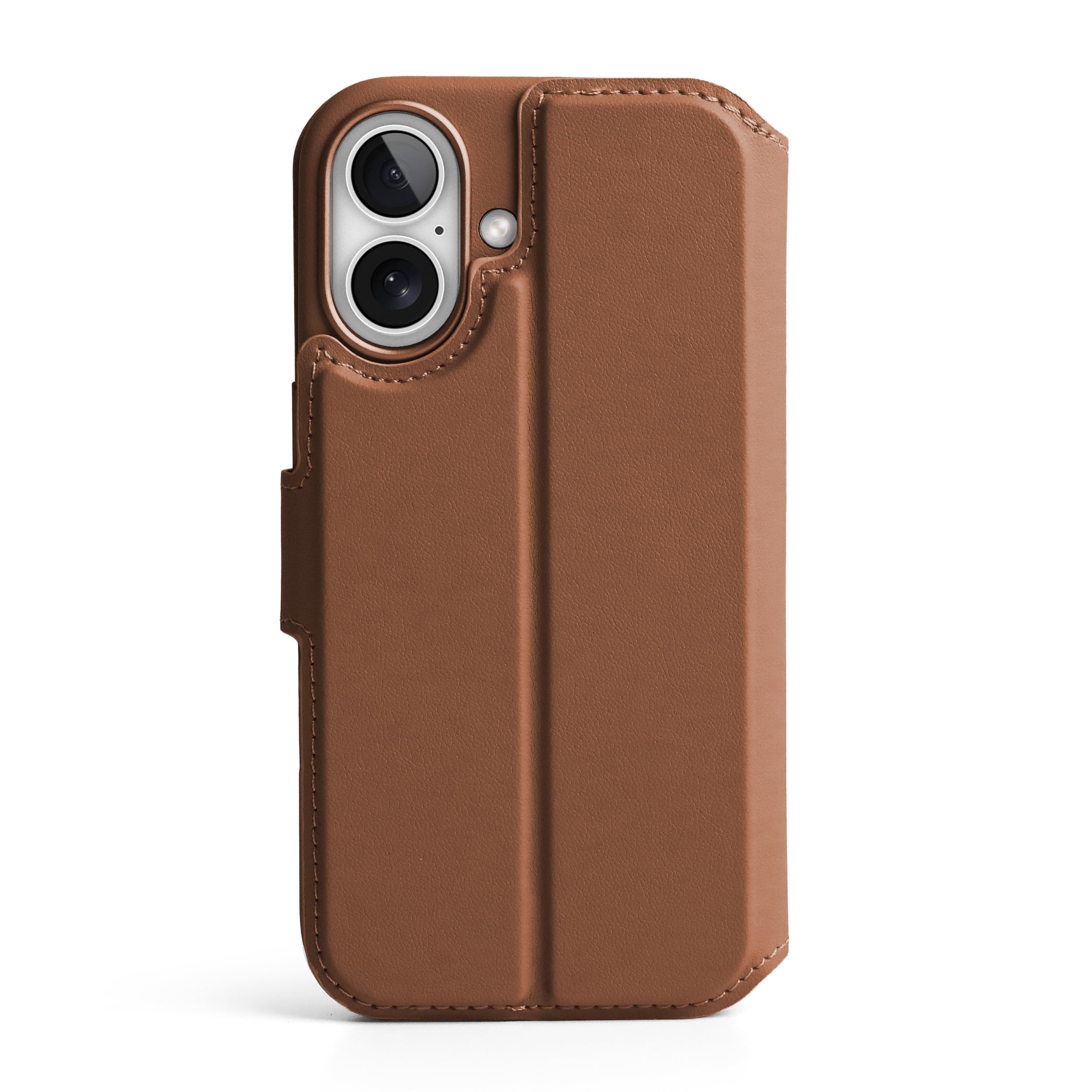VONMÄHLEN Vegan Leather Folio – 2in1 Handyhülle kompatibel mit iPhone & MagSafe – Magnetisches Wallet Case aus recyceltem Material mit Kartenfach, Standfunktion & 360° Schutz