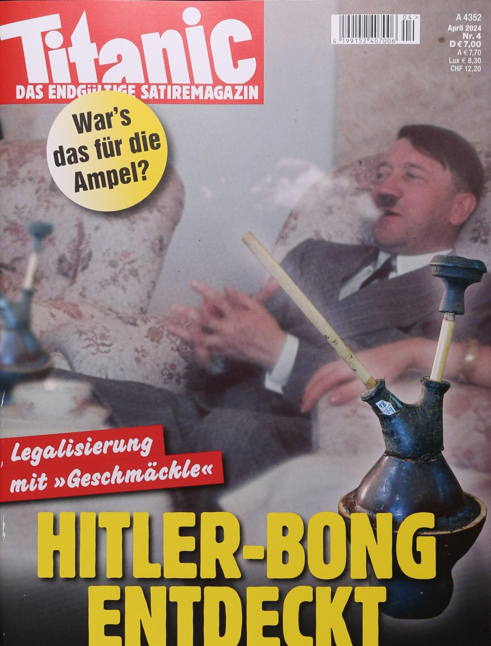 Cover of Titanic, April 2024