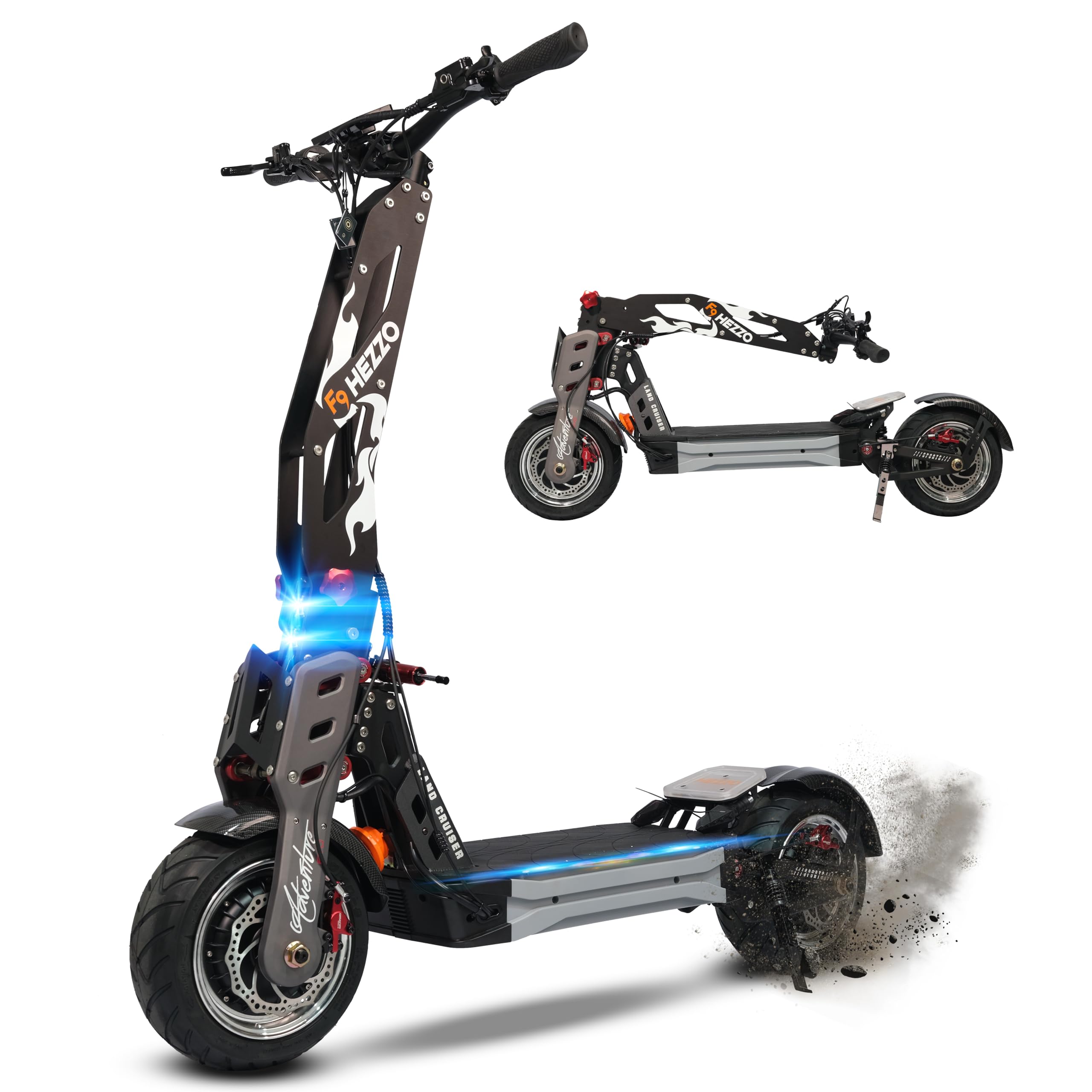 Electric Scooter for Adults with NFC 2 4000W Dual Motor 55 MPH Max Speed 70 Mile Ranges 60V