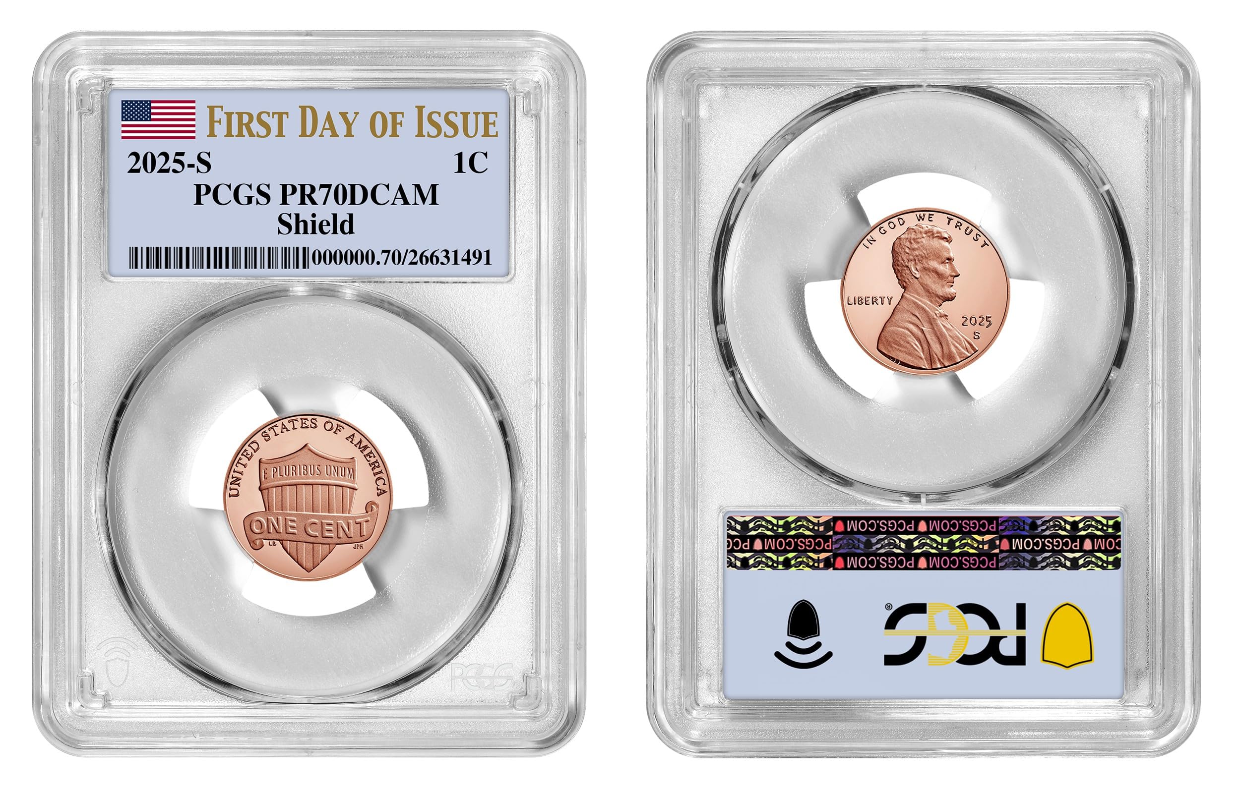 【残り1枚】Sミント1セント 2025年 PROOF Lincoln 1枚 残り1枚】Sミント1セント 2025年 PROOF Lincoln 1枚 2025 S Proof