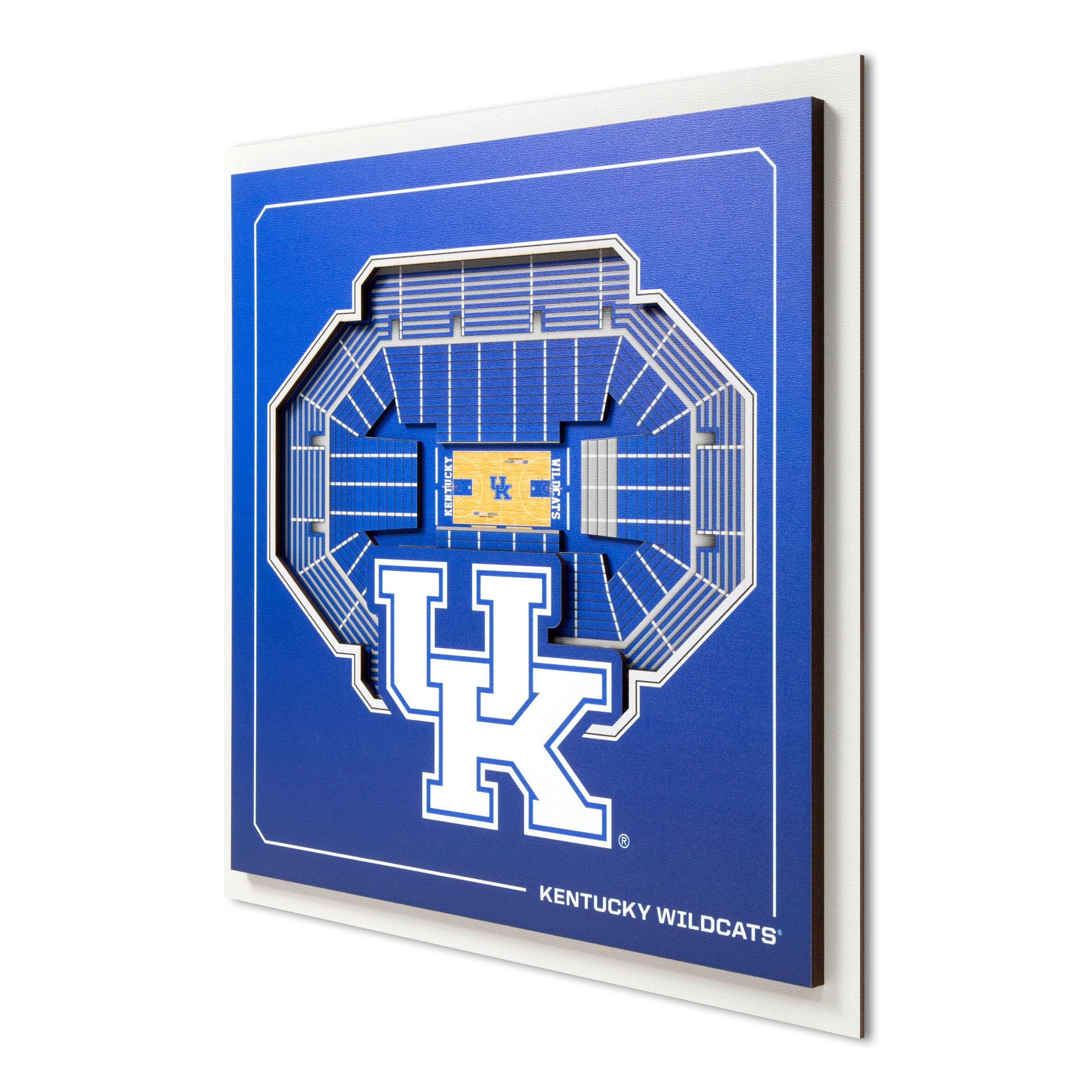 YouTheFan Officially-licensed NCAA Stadium Series 3D Wall Art - multi-layer team stadium replica, detailed sports fan gift, indoor decor