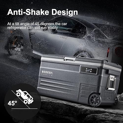Miniatura 3 de BODEGA COOLER Refrigerador de coche de 12 voltios, refrigerador portátil de 75 L, congelador de RV de una sola zona, control de aplicación WIFI,