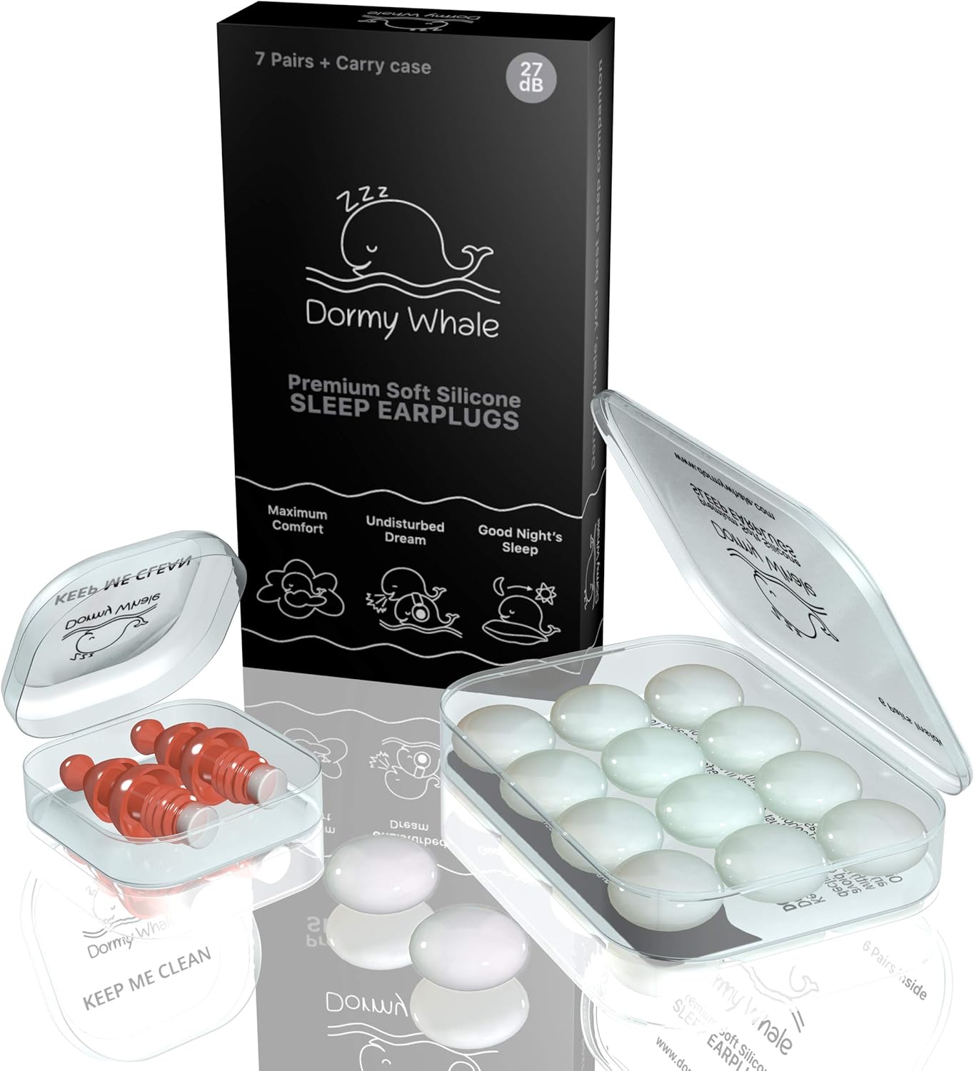 Premium Sleeping Earplugs [NonExpanding] Comfortablely