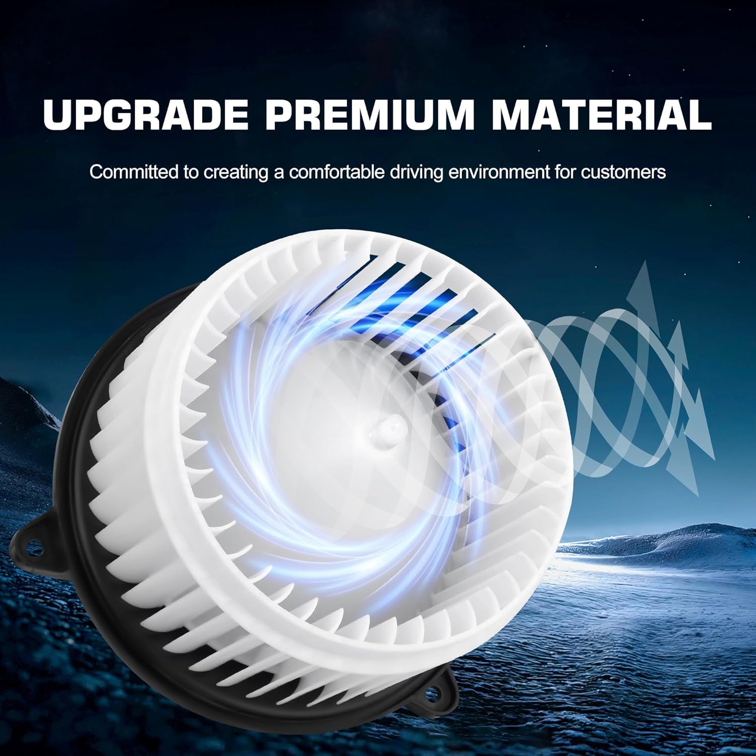 Blower Motor Compatible with Chevy Malibu 2013-2015, for Chevrolet Cruze 2010-2016, for Buick Lacrosse/Regal/Allure 2010 2011 2012 21013 2014 2015 2016 Heater Blower Motor Replace# 700269, 13263279