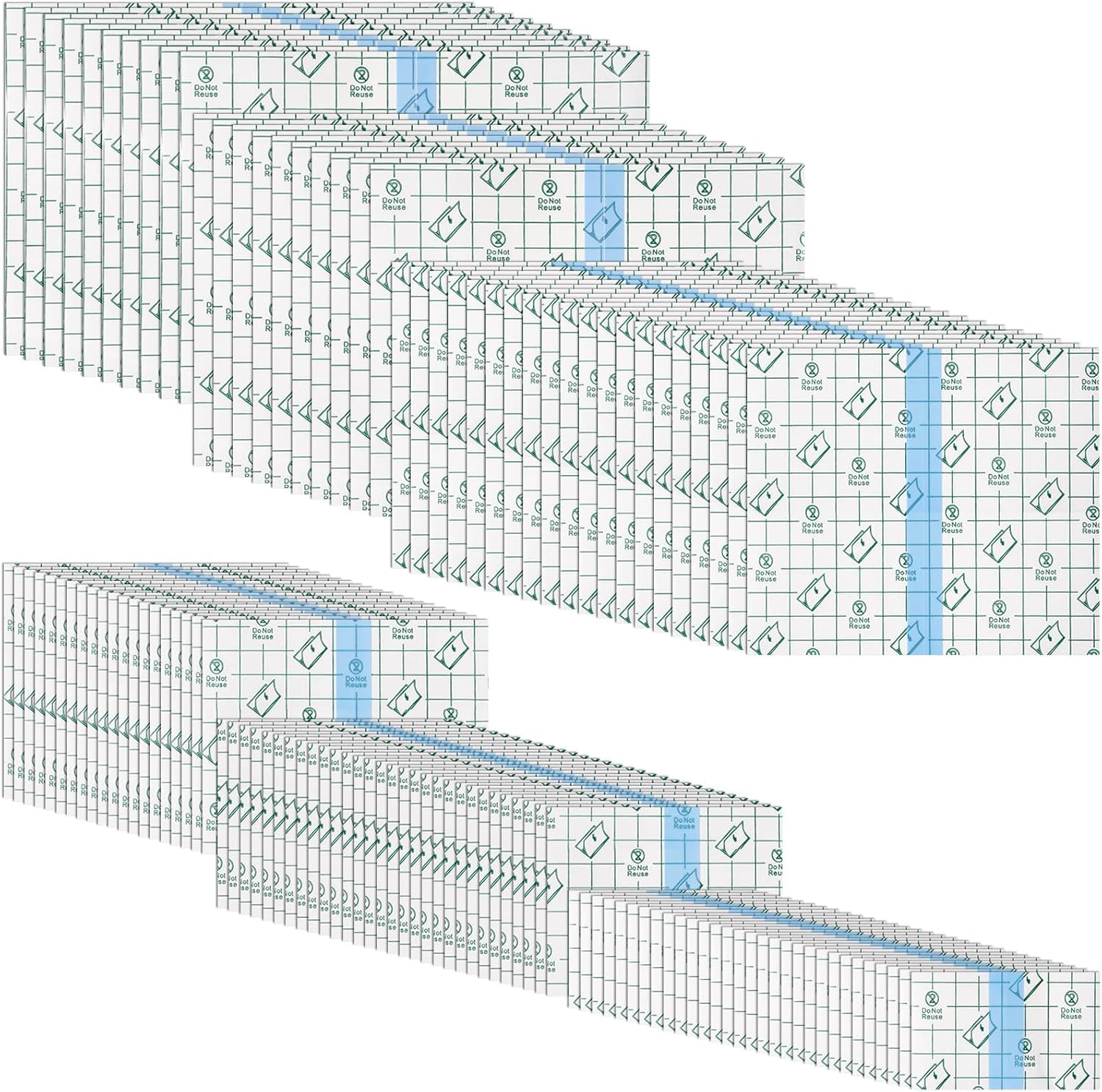 Woanger 240 Pieces Transparent Stretch Adhesive Bandage