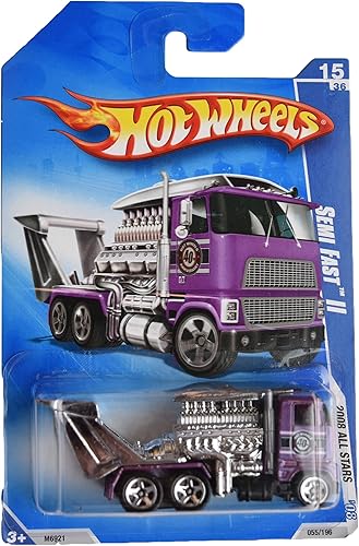 Hot Wheels 2008 All Stars Semi Fast II Púrpura #055196