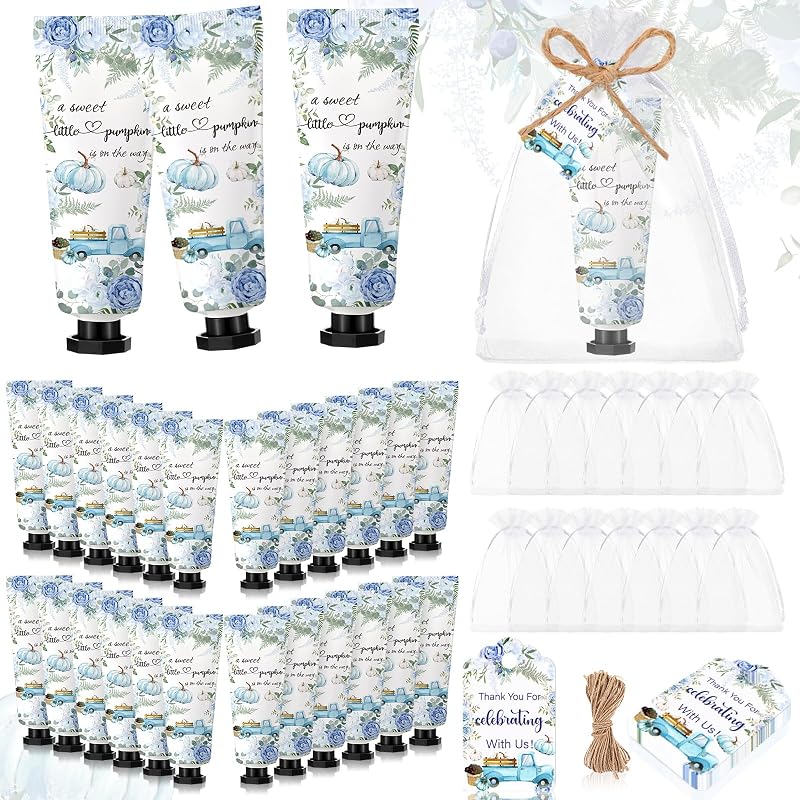 Dansib Kit com 48 Cremes para as Mãos, Tema Abóboras de Outono, Azul