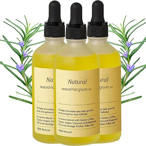 Aceite natural para el crecimiento del cabello (3 piezas)