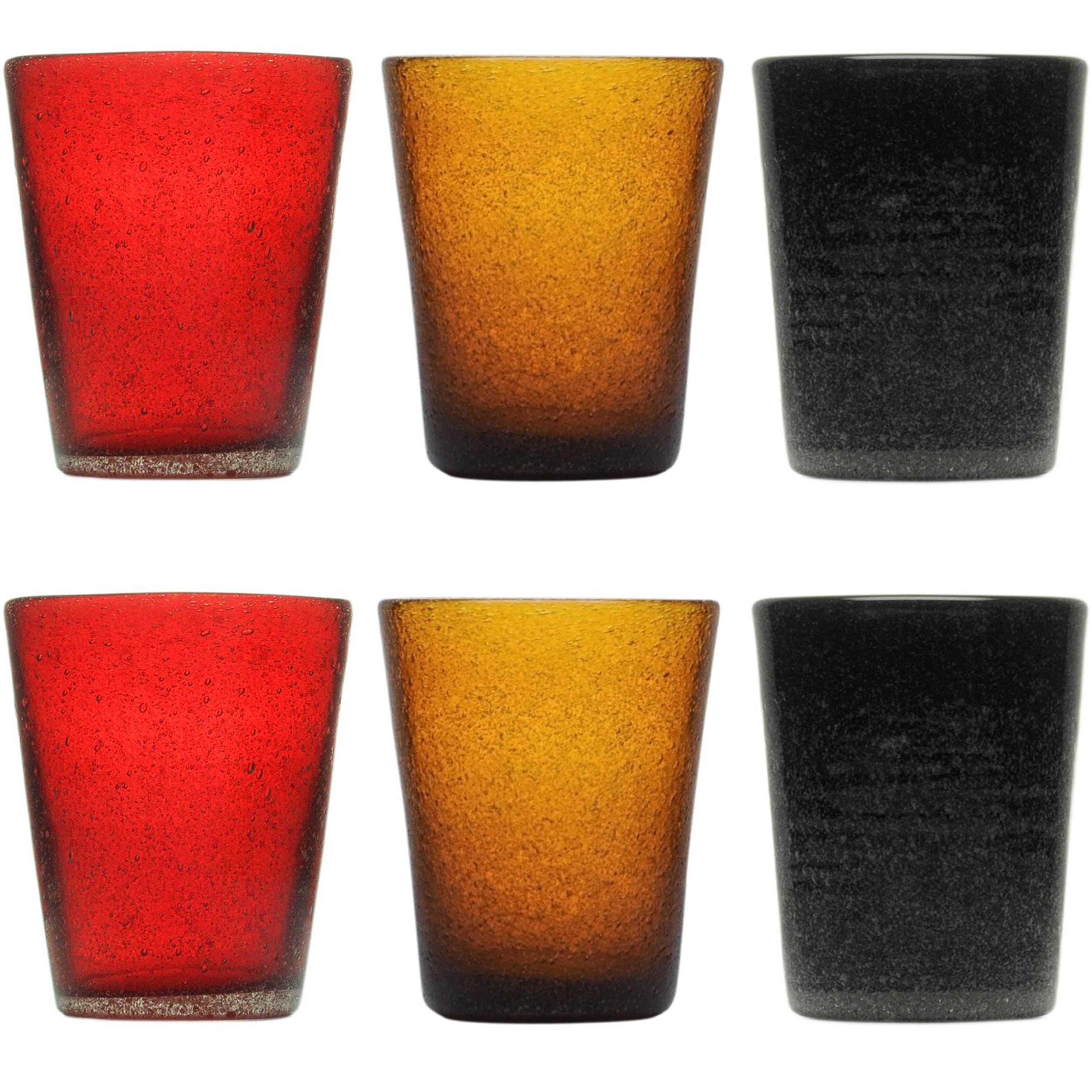 Memento Bicchiere Per Acqua In Pasta Di Vetro Nero