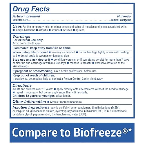 Vista 5 de Medline ActivICE - Gel refrescante roll-on para aliviar el dolor tópico para artritis, articulaciones, músculos, dolores y dolores corporales, 3