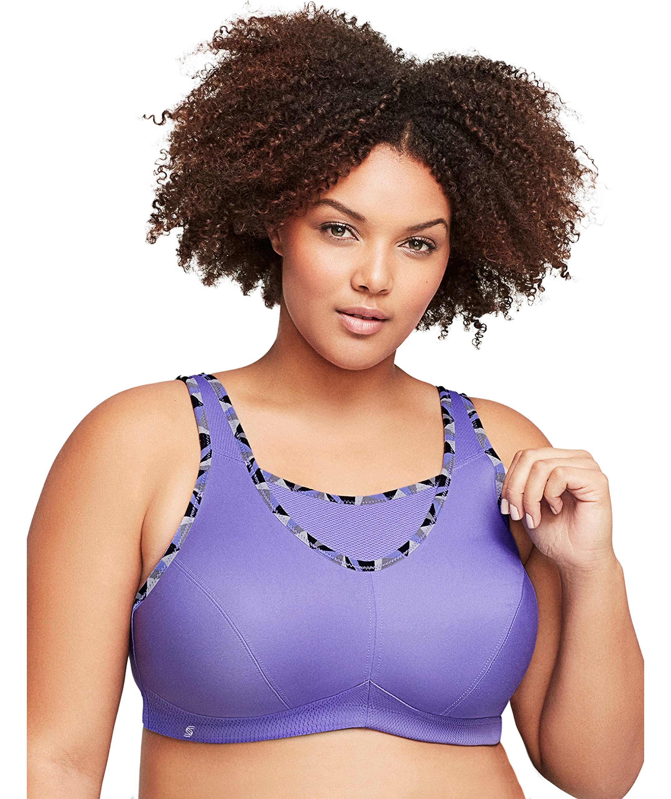 Glamorisewomens Full Figure No-Bounce Camisole Wirefree Sports Bra #1066 Sports Bra