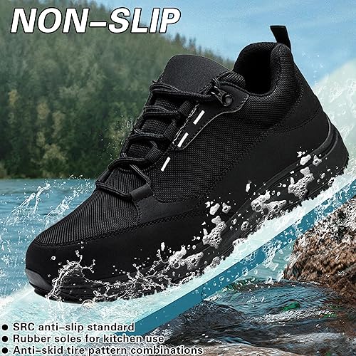 Miniatura 4 de Steel Toe Shoes for Men Women, Non-Slip Waterproof Work Safety Shoes, Indestructible Puncture-Proof Construction Industrial Shoes, Zapatos de