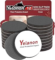 Vista 16 de Yelanon Almohadillas Antideslizantes para Muebles - 32 piezas de 1.5" Agarraderas para Muebles para Pisos de Madera Dura, Antideslizantes para Patas