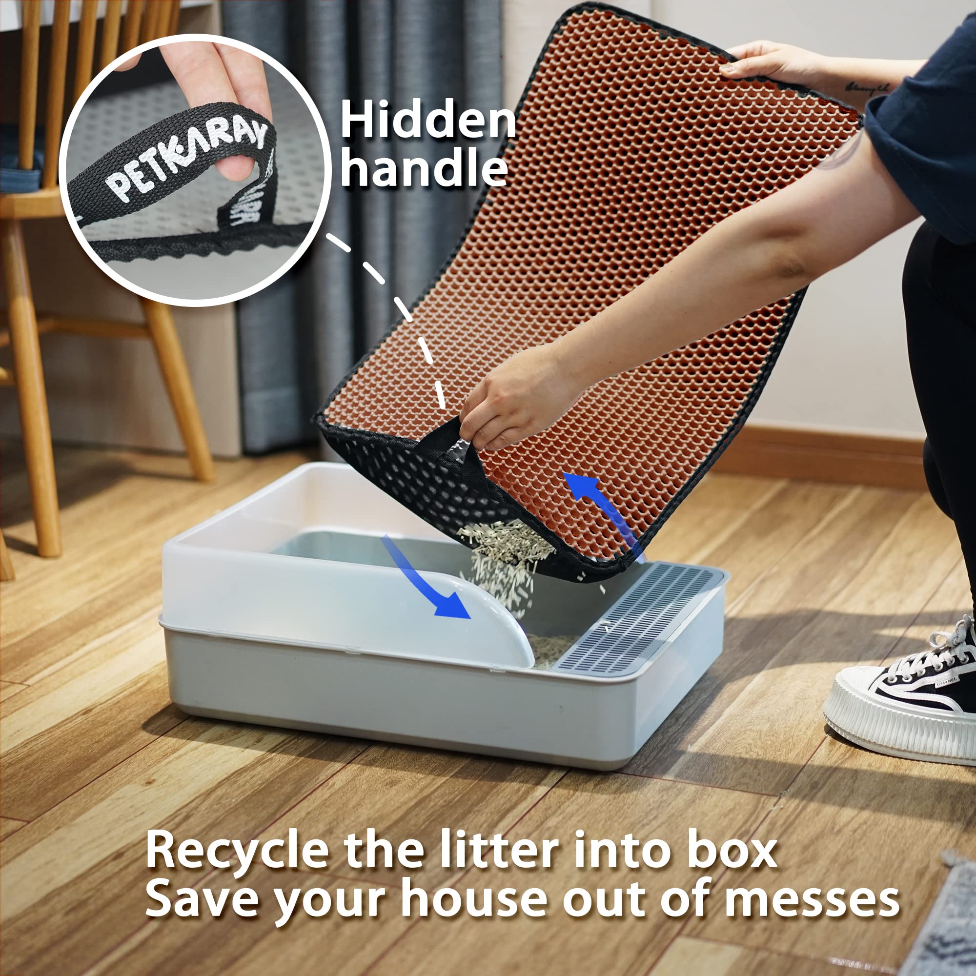 Litter Mats Best Litter Box To Keep Litter Off Floor Cat Litter - Main Image