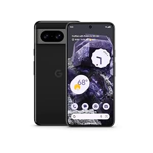 Google Pixel 8 - Smartphone Android desbloqueado con cámara Pixel avanzada, batería de 24 horas y seguridad potente - Obsidian - 128 GB