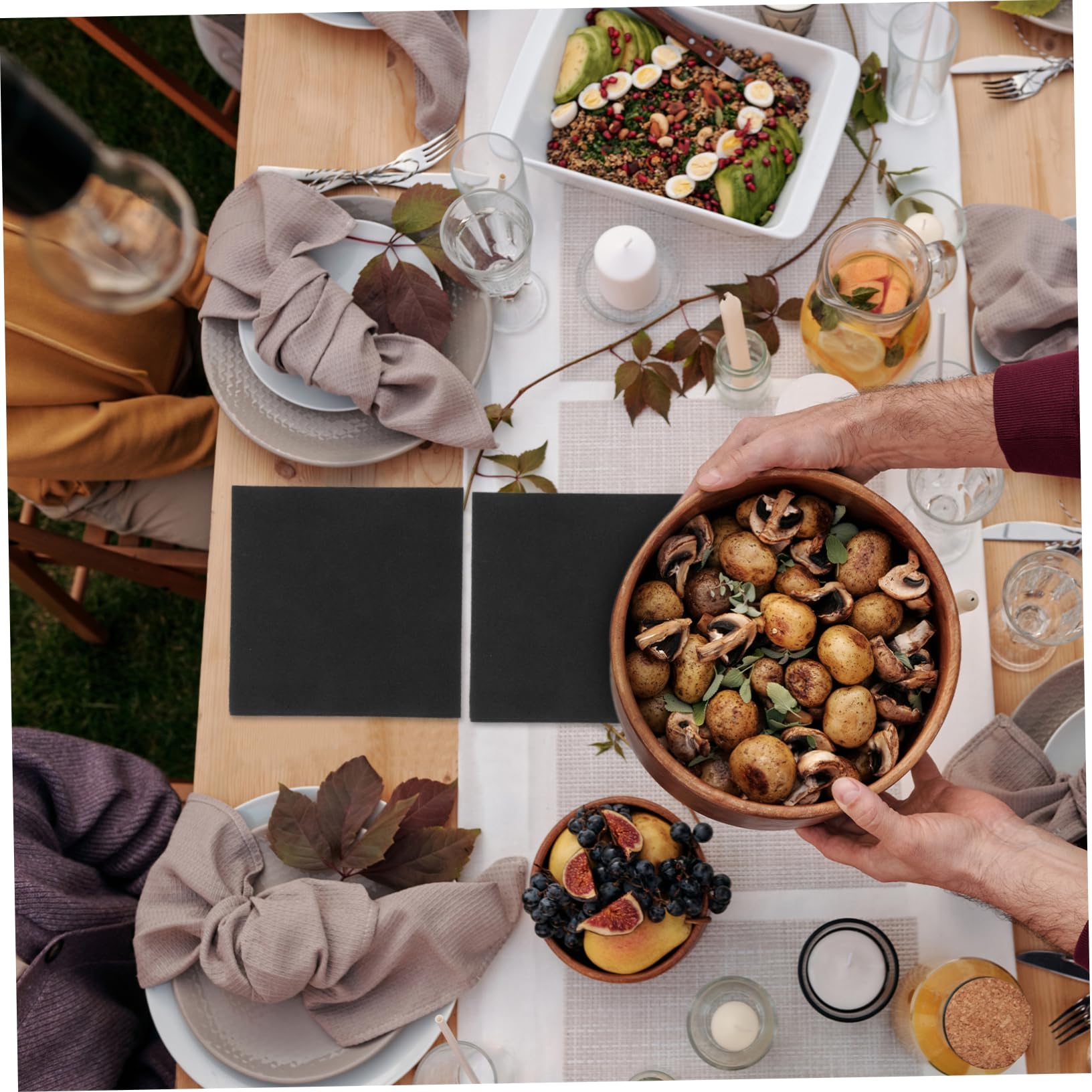 FRCOLOR 250 Piezas Toallas de papel sin polvo servilletas de invitados para el baño servilleta de bebidas Papel de servilleta Servilletas para fiestas cocteles Servilletas de papel