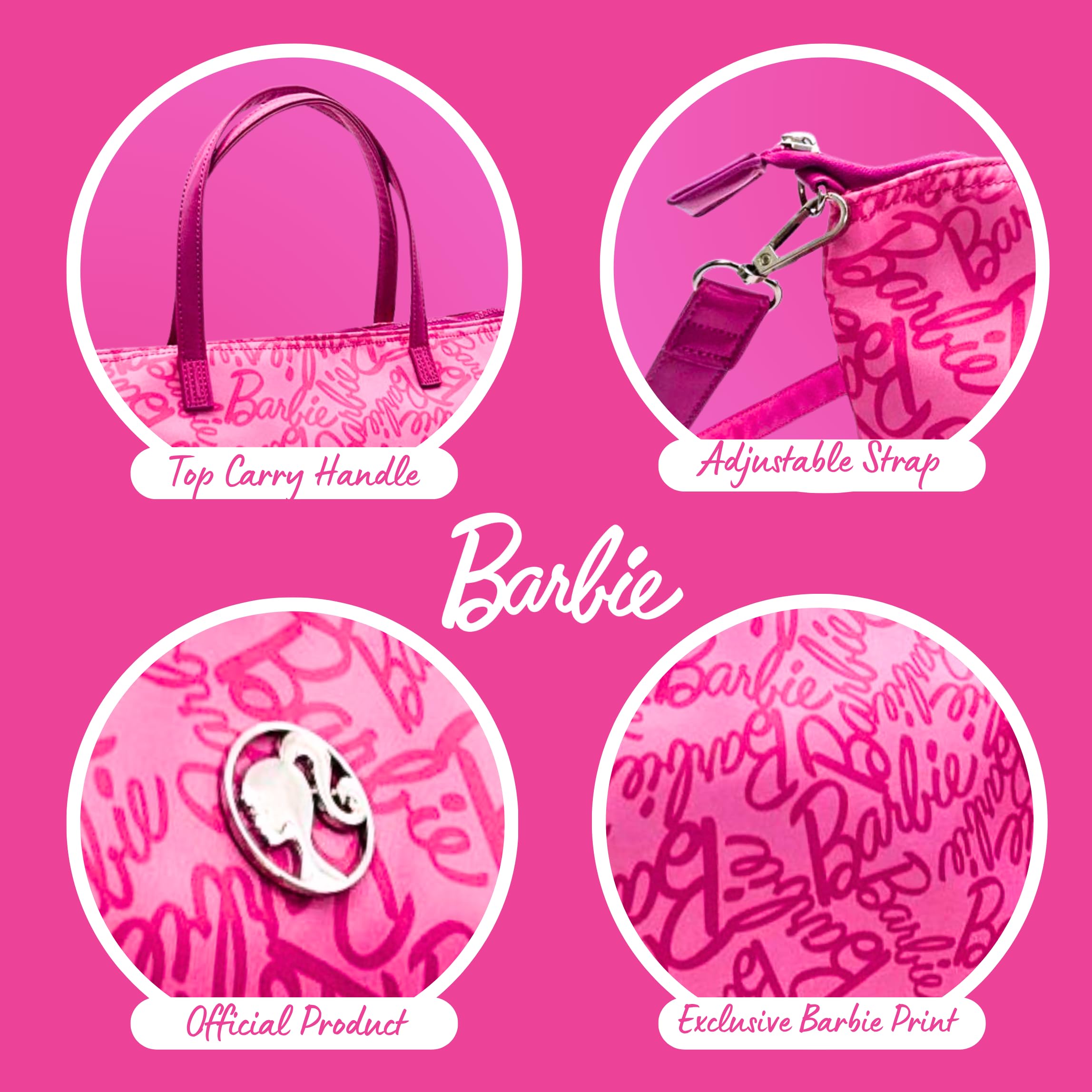 Barbie Borsa a Tracolla, Borsa Sportiva da Palestra da Viaggio, Accessori da Spiaggia, Regalo per Ragazze e Adolescenti