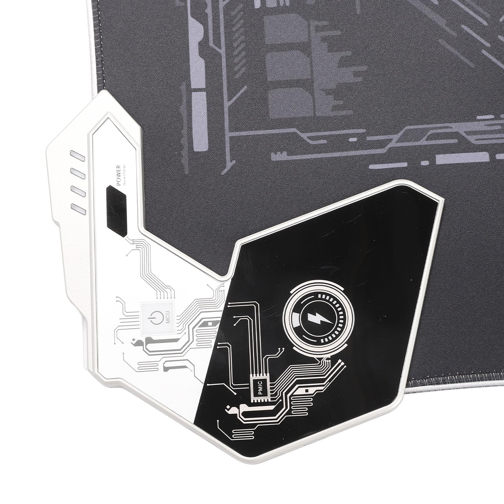 Yctze Tappetino per Mouse da Gioco RGB da 80 Cm, Tappetino per Mouse LED Wireless, per in Tessuto Lavorato a Maglia con Ricarica Cablata PD da 30 W e Ricarica Wireless da 15 W, Ideale per la