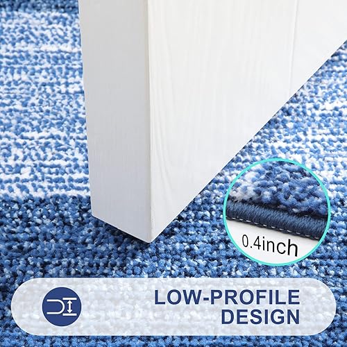 Miniatura 4 de Kitinjoy Tapete para puerta interior, antideslizante, absorbente, para entrada, 36 x 59 pulgadas, lavable a máquina, tapete suave y duradero de bajo