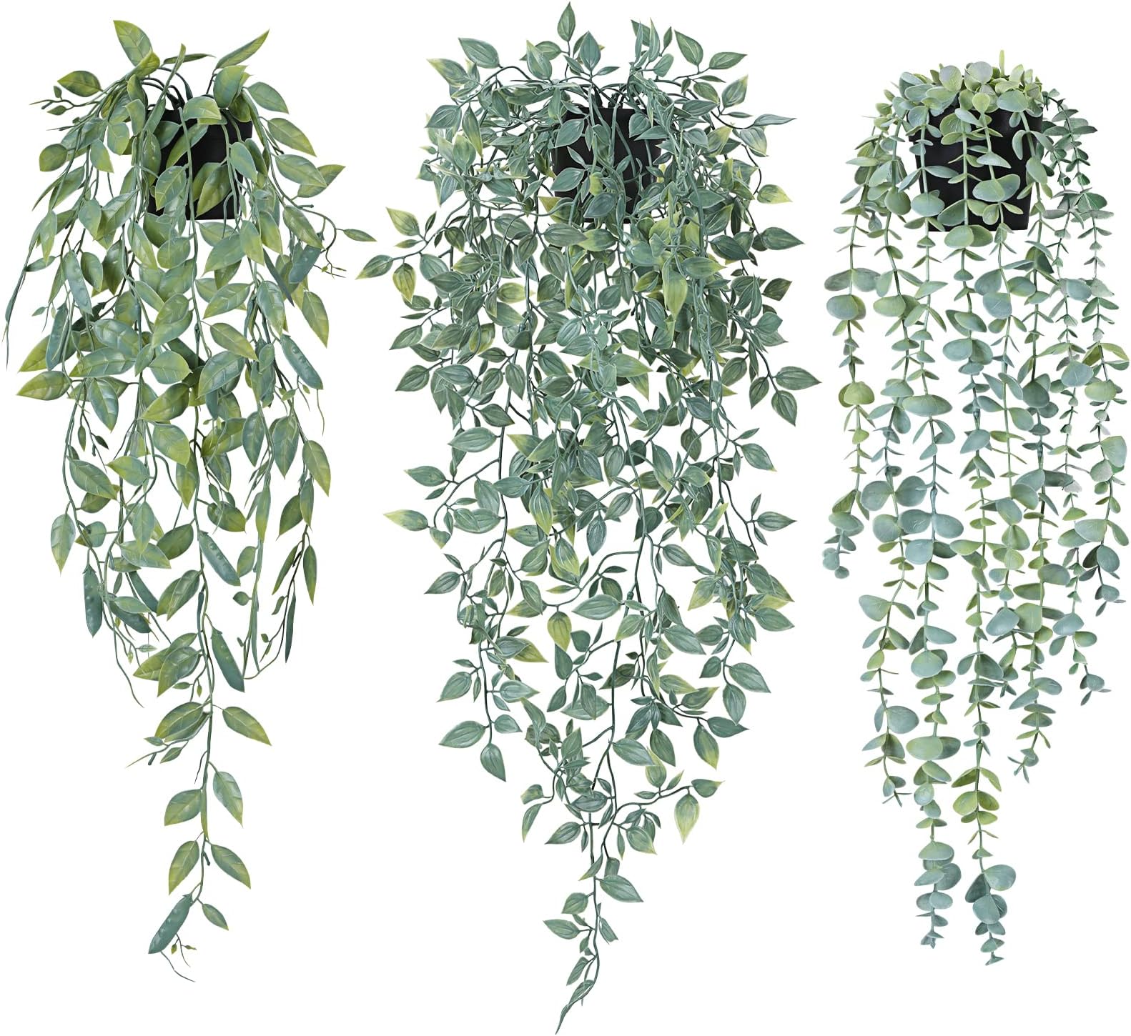 2 Plantes Artificielles En Bois Blanc - Décoration Mariage, Maison, 40 X 9 X 11 Cm