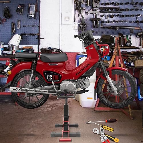 Miniatura 8 de Soporte de Motocicleta para Bicicleta de Suciedad, Gato de Elevación, Polipasto, Soporte de Altura Ajustable