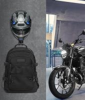 Vista 7 de Motorcycle Helmet Holder (2 Pack) Wall Mount, Helmet Hanger 180° Rotation Helmet Rack with Double Hook for Football Helmet, Bicycle Helmet, Hat