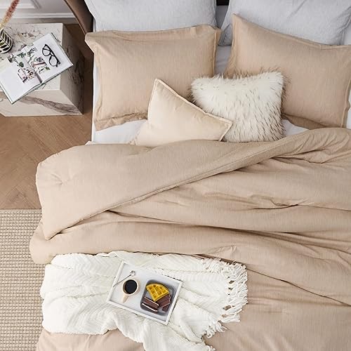 Miniatura 3 de Bedsure Juego de edredón para cama individualindividual XL, edredón cálido de arena extra largo, ropa de cama suave para todas las estaciones, juego