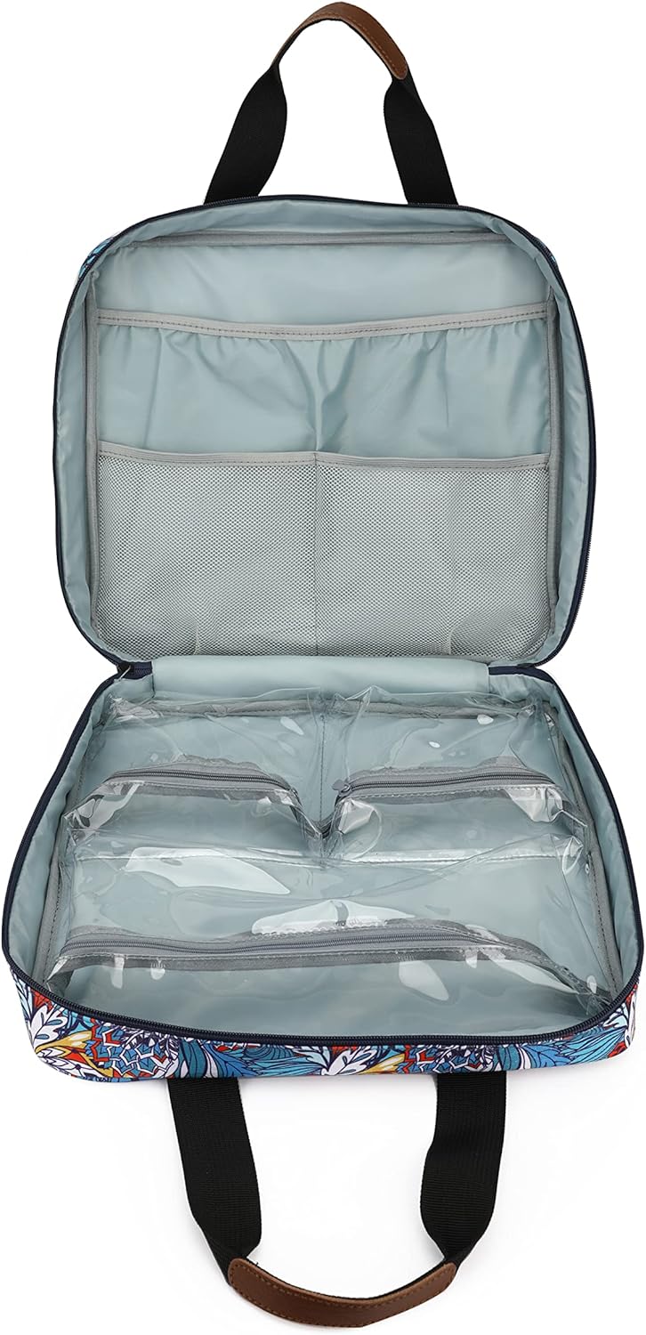 Multifunctional Embroidery Supplies Storage Tote Bag, Large-Capacity Embroidery Project Storage Bag