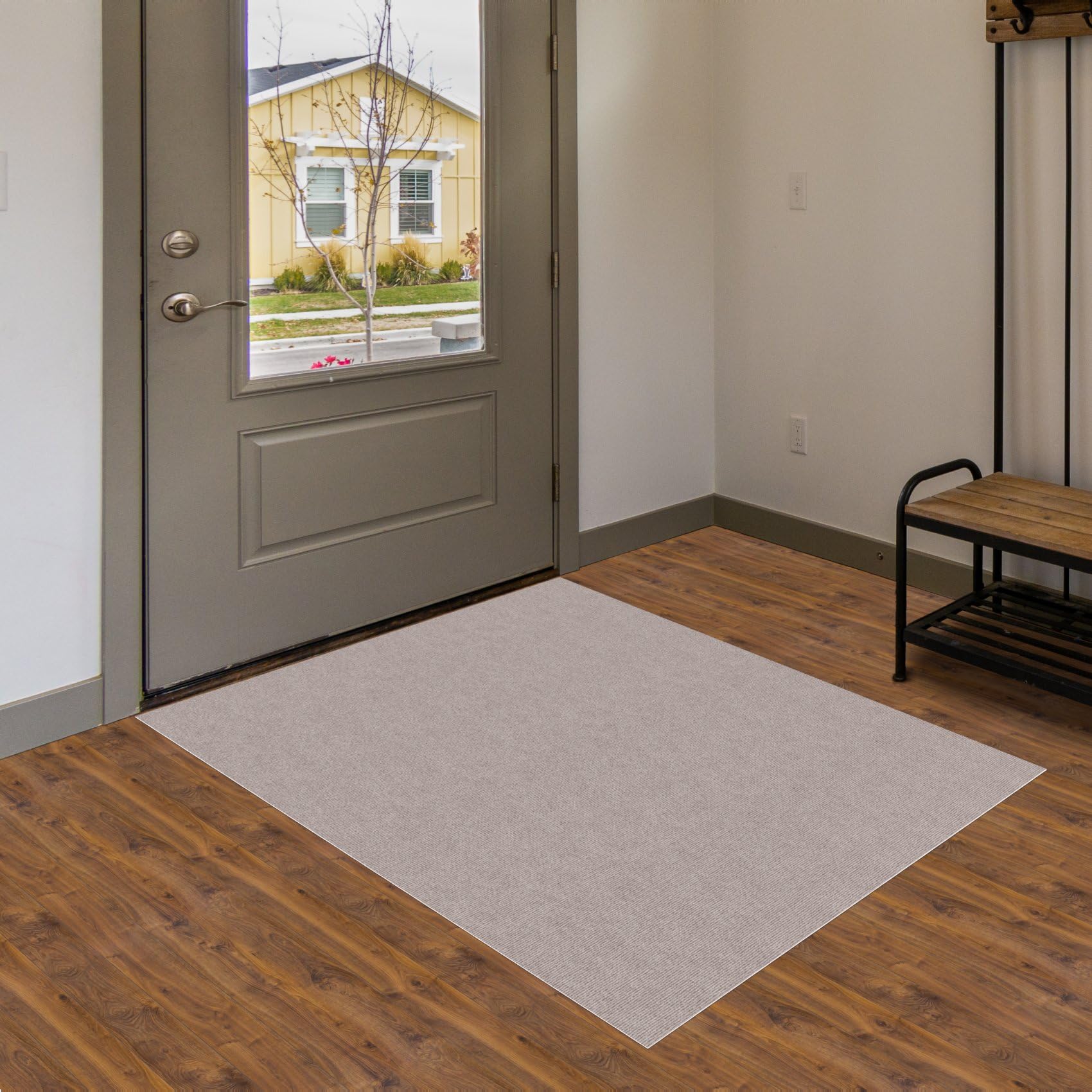 ANRO Tapis de sol autocollant antidérapant 500x100 cm Beige