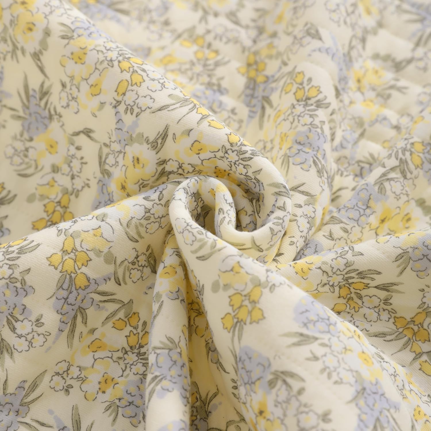 NTBAY Jersey Cotton Quilted Toddler Blanket, Breathable and Warm for Boys and Girls Baby Blanket, 30x40 Inches, Purple Floral - Image 5