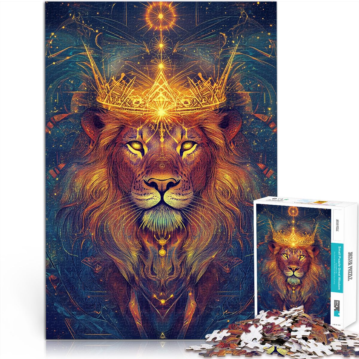 jigsaw 2000 pieces for teenagers holy lion Challenging Game and Family Play 70x100cm Unique Home Decor and Gifts for and Age 14