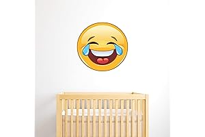 Laughing Laughing Emoji Wall Decal - Kids Emoji Wall Sticker