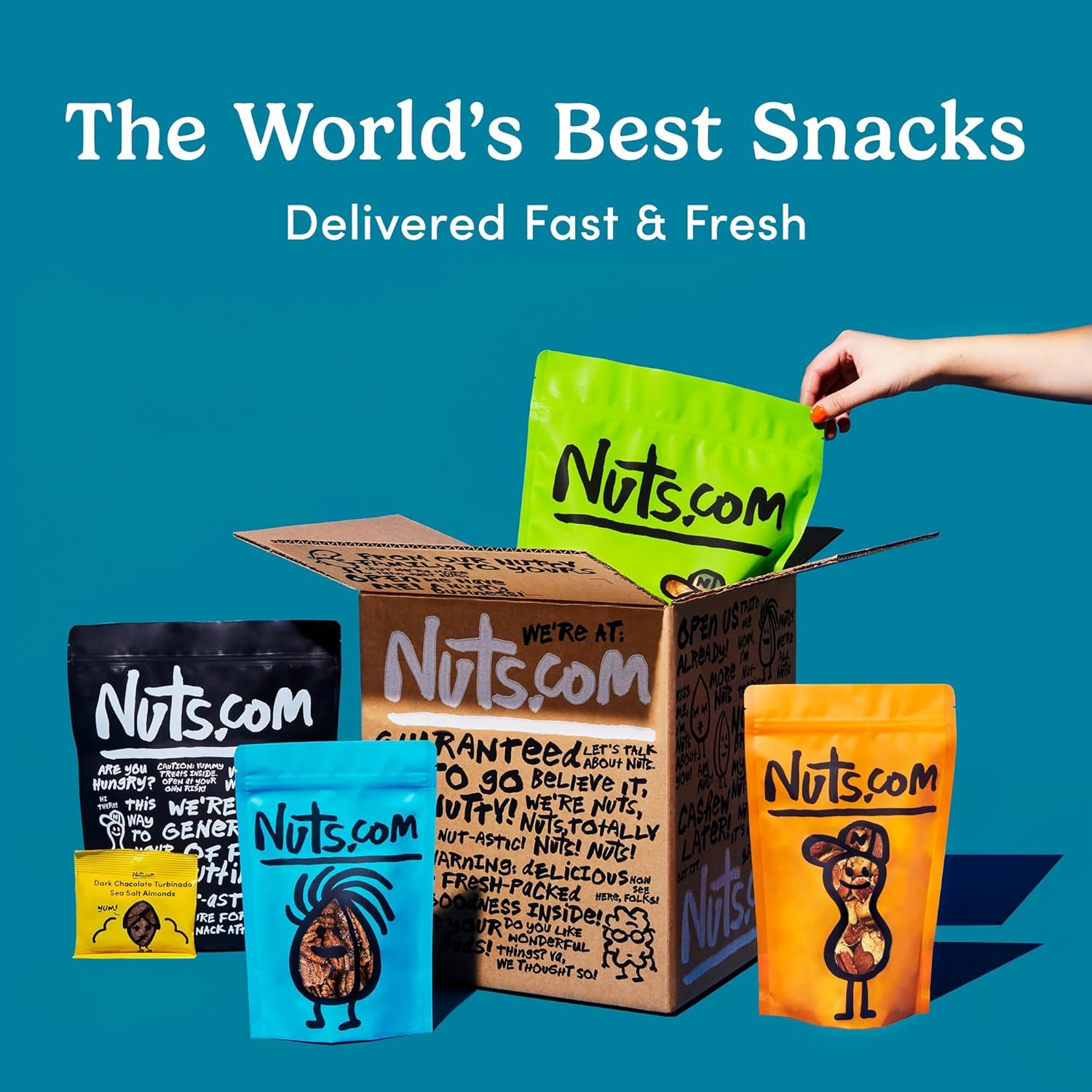 Nuts.com – Mixed Nuts in Shell – 5 Lb Bag, Healthy Snack Sampler, Includes Premium Walnuts, Almonds, Hazelnuts, Pecans & Brazil Nuts – Good Source of Protein, Fiber & Omega-3