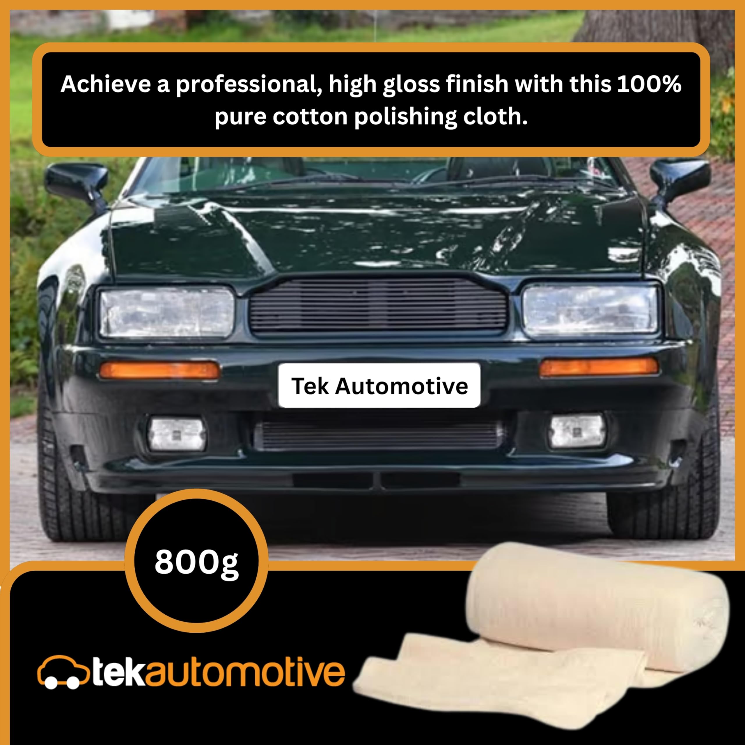 Tek Automotive Rotolo di tessuto Stockinette da 800 g, 100% puro cotone, rotolo di panno di montone da 17 m, ultra morbido, senza pelucchi per cerare legno, lucidatura e dettagli, straccio