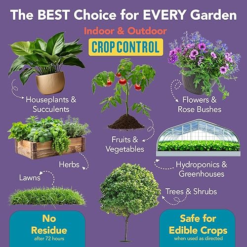 Miniatura 5 de Trifecta Control de cultivos - Pesticida natural todo en uno fungicida miticida insecticida ayuda a derrotar a los ácaros de las arañas moho en