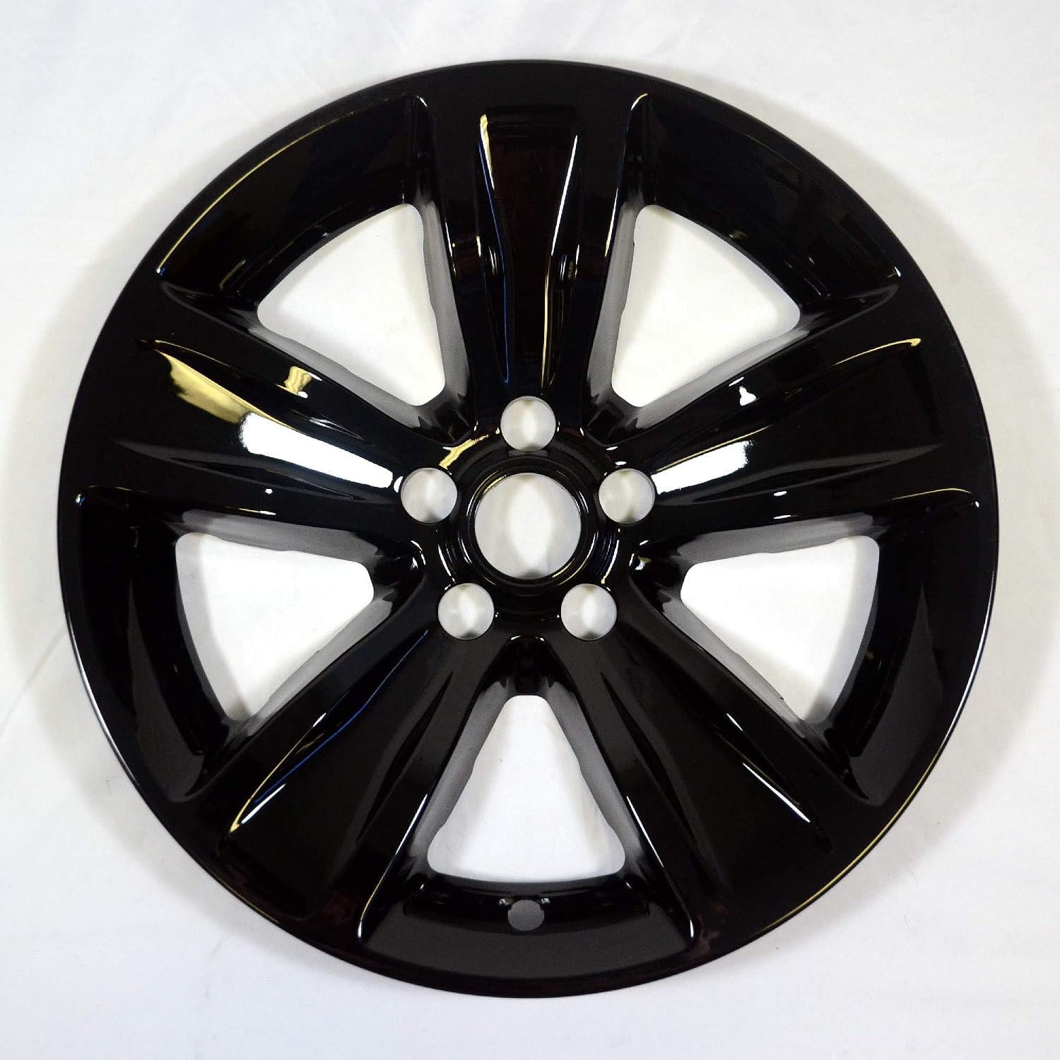 Auto Reflections Set of 4 18" 5 Spoke Wheel Skins for Dodge Challenger SXT 2015-2021 - Gloss Black