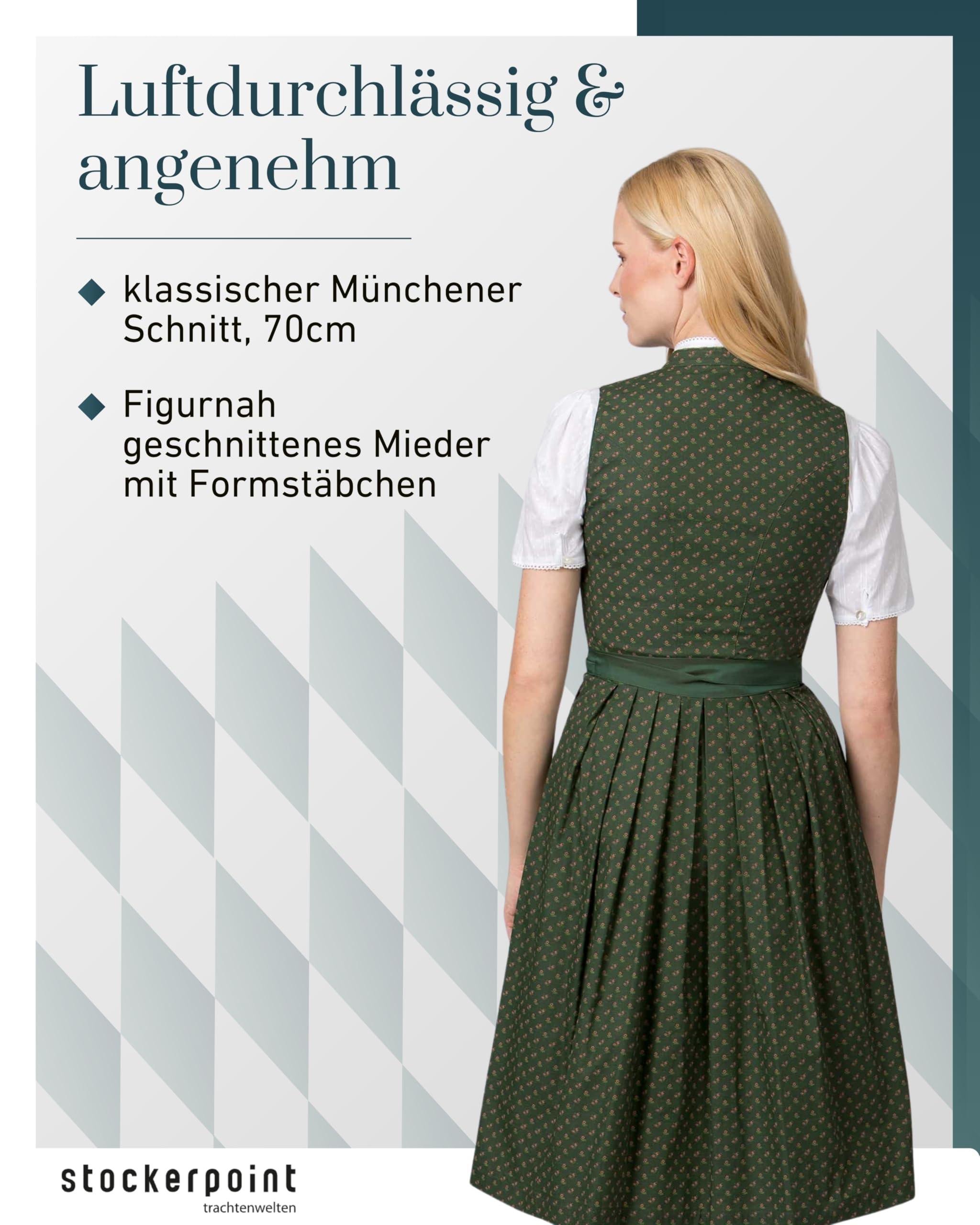 Dirndl Hannah, ciemnoszary, 36