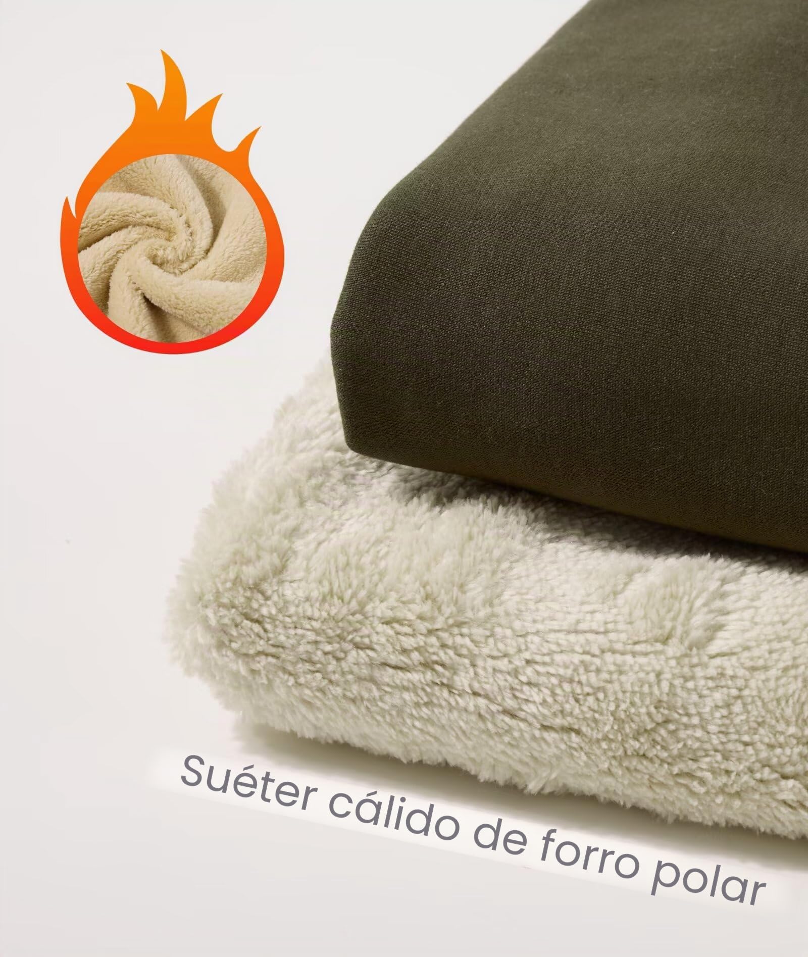 Hombres Polar Sudaderas Invierno Cuello Redondo Sweatshirt
