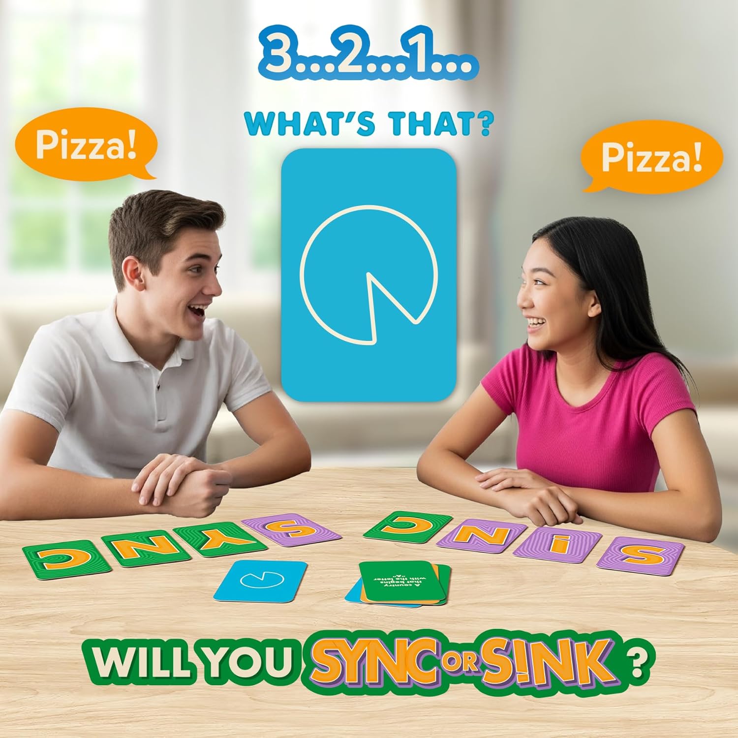 Sync or Sink - Hilarious Family Card Game for Kids, Teens & Adults, Fast-Paced Mind-Matching Partner Challenge, Fun Party & Game Night Favorite, Gifts for Ages 8, 9, 10 and Up, 4-8 Players - Image 4
