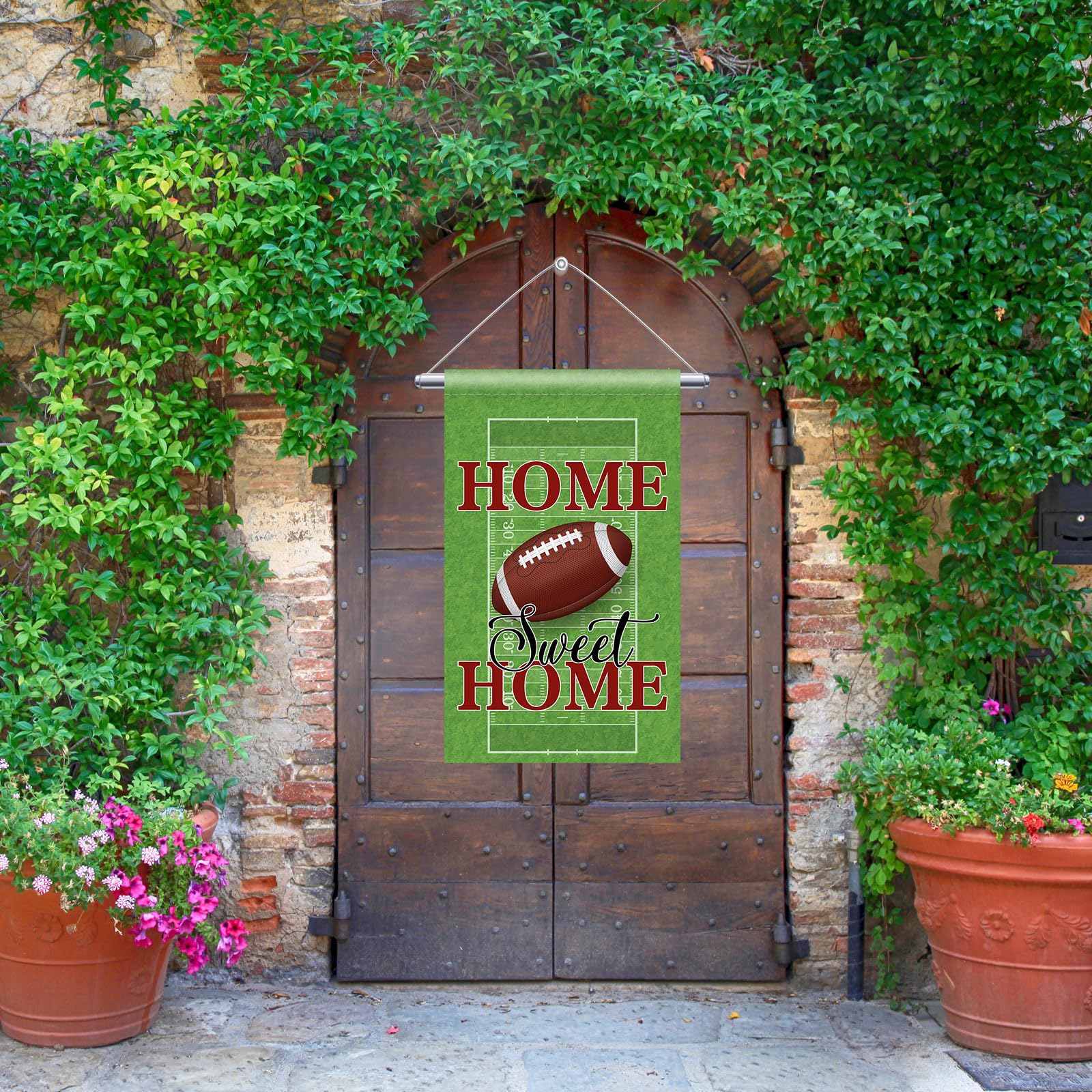 Snapklik.com : Home Sweet Home Garden Flag - Football Party Door Sign -  Housewarming Yard Lawn Sign - Welcome Home Sport Theme Rugby Party Garden  Banner Indoor Outdoor Decoration Supplies - Double Sided 12\, image size:1600x1600
