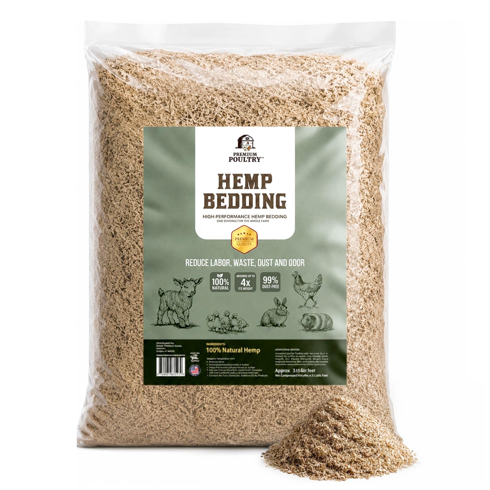 Premium Poultry Hemp Bedding