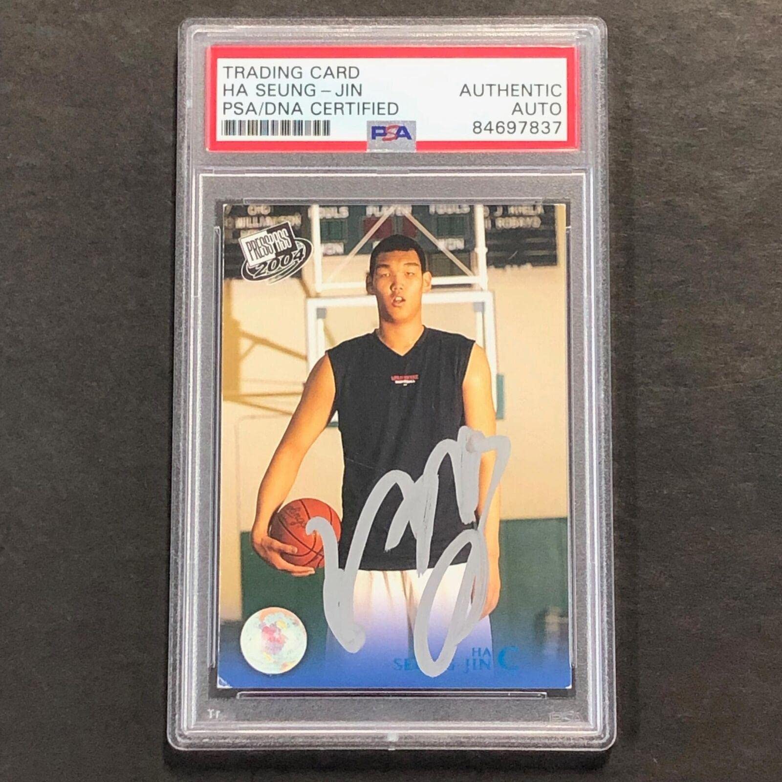 Topps2004 Press Pass #B25 Ha Seung-Jin Signed Card AUTO PSA Slabbed Yonsei University - NBA Cut Signatures