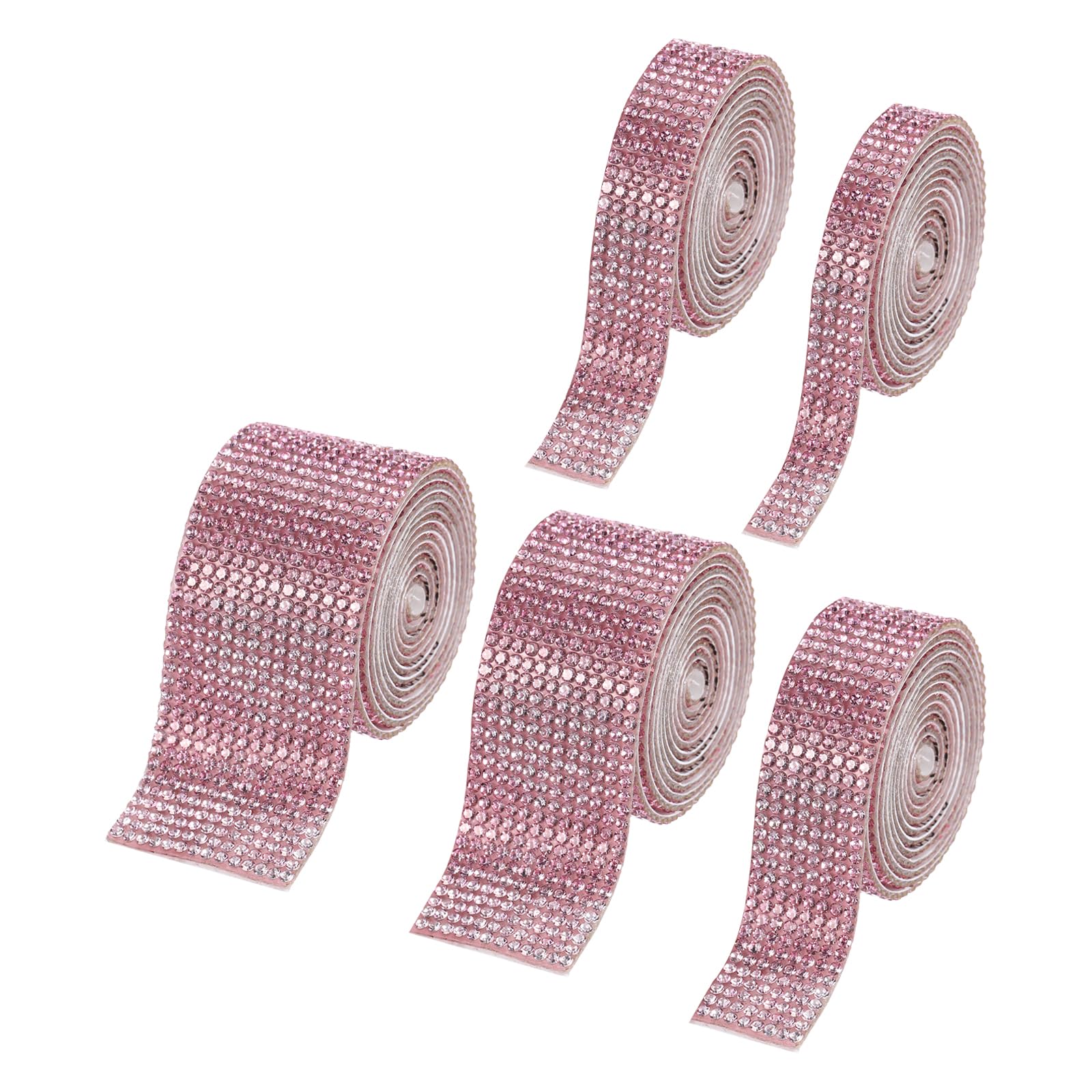 Self-Adhesive Rhinestone Ribbon - 8 Yards Bling Crystal Tape For DIY Crafts